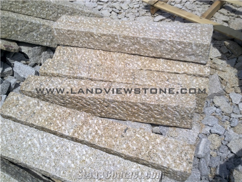 Golden Garnet Granite G682 Kerbstone Palisade