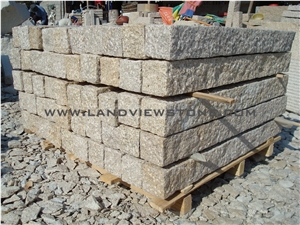 Golden Garnet Granite G682 Kerbstone Palisade