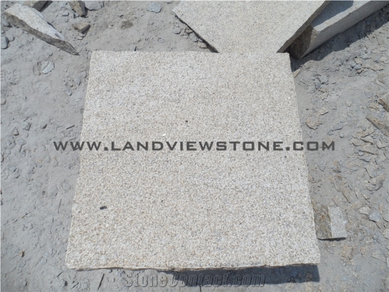 Golden Sesame Yellow Rust Bushhammer Tiles