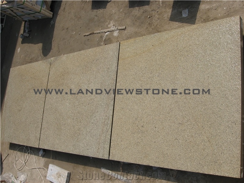 Golden Sesame Yellow Rust Bushhammer Tiles