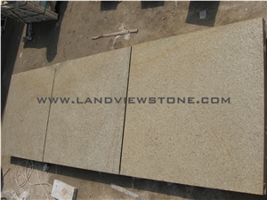 Golden Sesame Yellow Rust Bushhammer Tiles