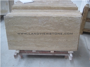 Ivory White Travertine Tiles Cut to Sizes