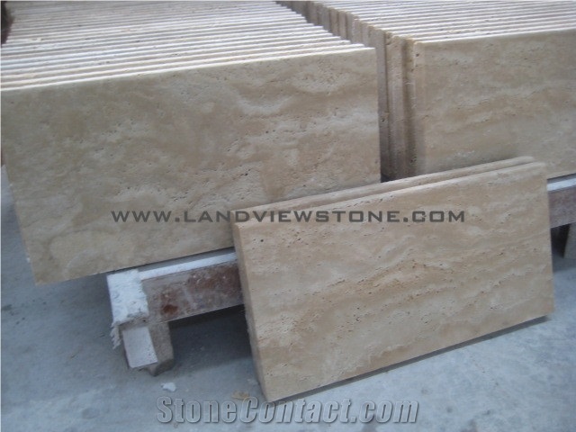 Ivory White Travertine Tiles Cut to Sizes
