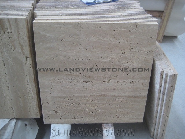 Ivory White Travertine Tiles Cut to Sizes
