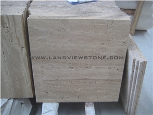 Ivory White Travertine Tiles Cut to Sizes