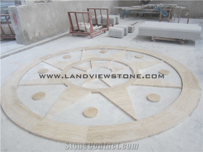 Ivory White Travertine Tiles Cut to Sizes