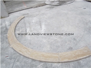 Ivory White Travertine Tiles Cut to Sizes
