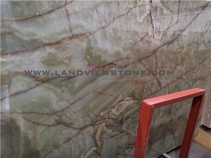 Lettuce Green Onyx Royal Green Onyx Slab