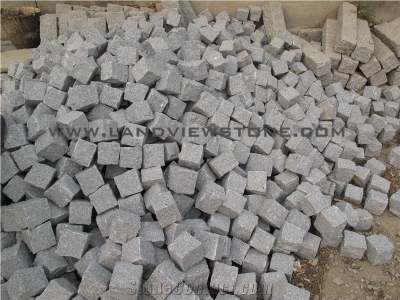 Light Grey Granite G341 Cobble Stone Natrual Split
