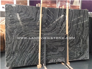 Silver Wave Kenya Hematite Black Marble Slabs