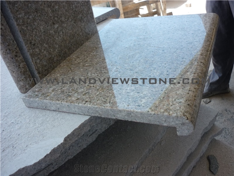 Sunset Gold Granite G682 Pool Coping Bullnose
