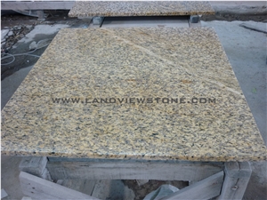 Tiger Skin Yellow Worktop Desktop Island Top