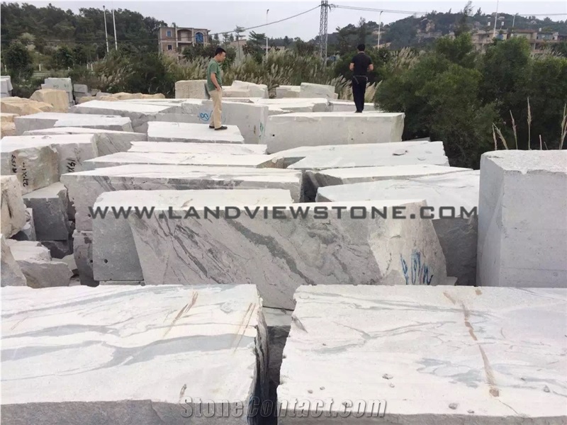 Viscont White New Grey Wavy Granite Tiles