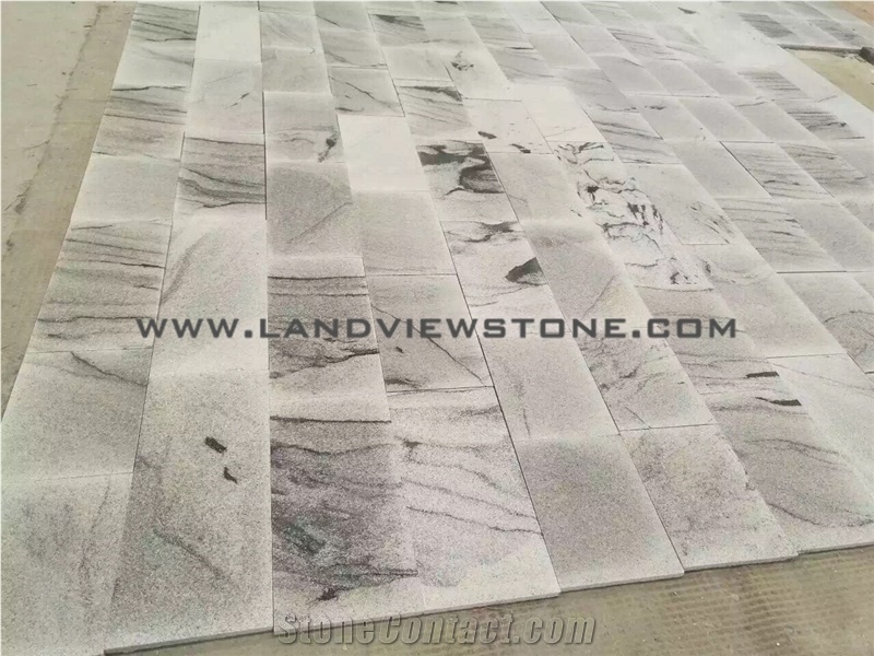 Viscont White New Grey Wavy Granite Tiles