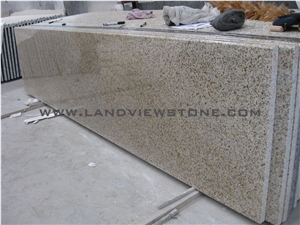 Yellow Rust Flamed Granite Paving Tiles