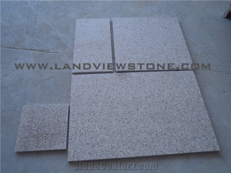 Yellow Rust Granite G682 Flamed Paving Tiles