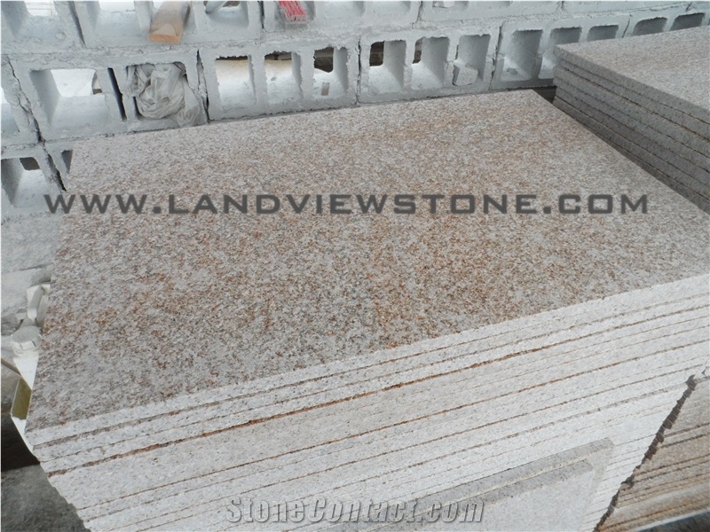 Yellow Rust Granite G682 Flamed Paving Tiles