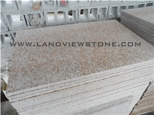 Yellow Rust Granite G682 Flamed Paving Tiles