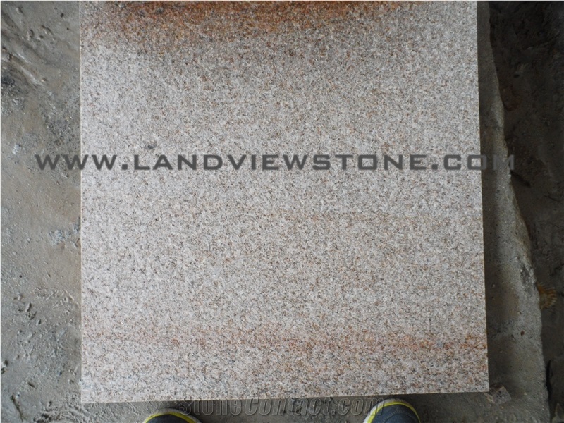 Yellow Rust Granite G682 Flamed Paving Tiles