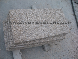 Yellow Rust Granite G682 Flamed Paving Tiles