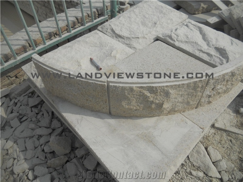 Yellow Rust Granite G682 Mushroom Cladding