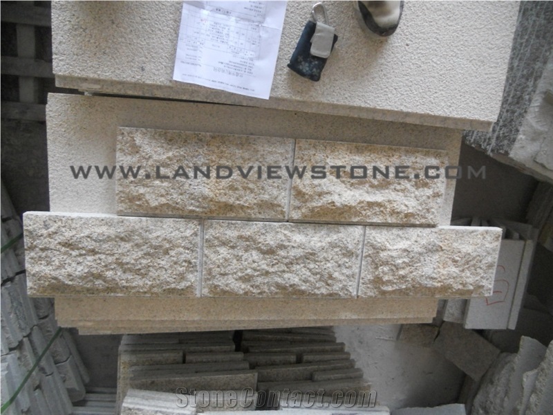 Yellow Rust Granite G682 Mushroom Cladding