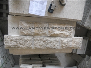 Yellow Rust Granite G682 Mushroom Cladding