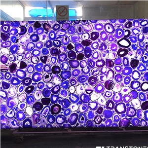 Big Slab Polished Natural Agate Slices Stone