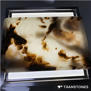 Translucent Polished Artificial Onyx Trays