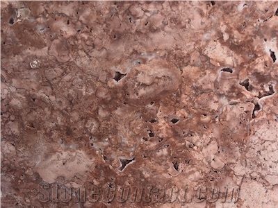 Red Travertine Slabs, Tiles