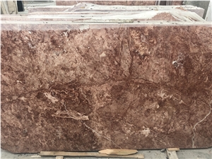 Red Travertine Slabs, Tiles