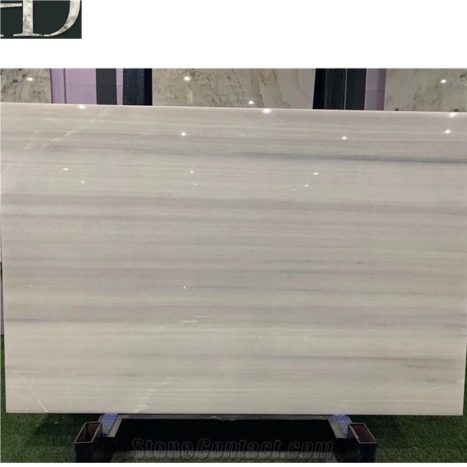 Beautiful Ariston White Jade Wooden Onyx Slab&Tile