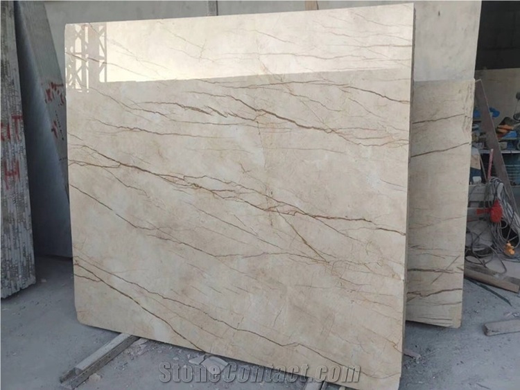 New Sofitel Golden Spider Beige Marble Bookmatch