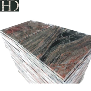 Red Multi Color Granite Flooring Tiles