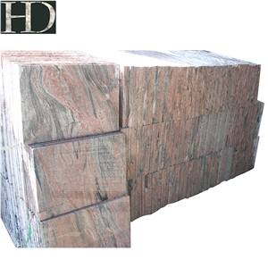 Red Multi Color Granite Flooring Tiles