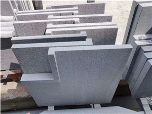 Flamed G654 Impala Black Granite Pool Coping Tiles