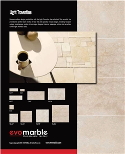 Light Travertine Tiles, Travertie French Pattern