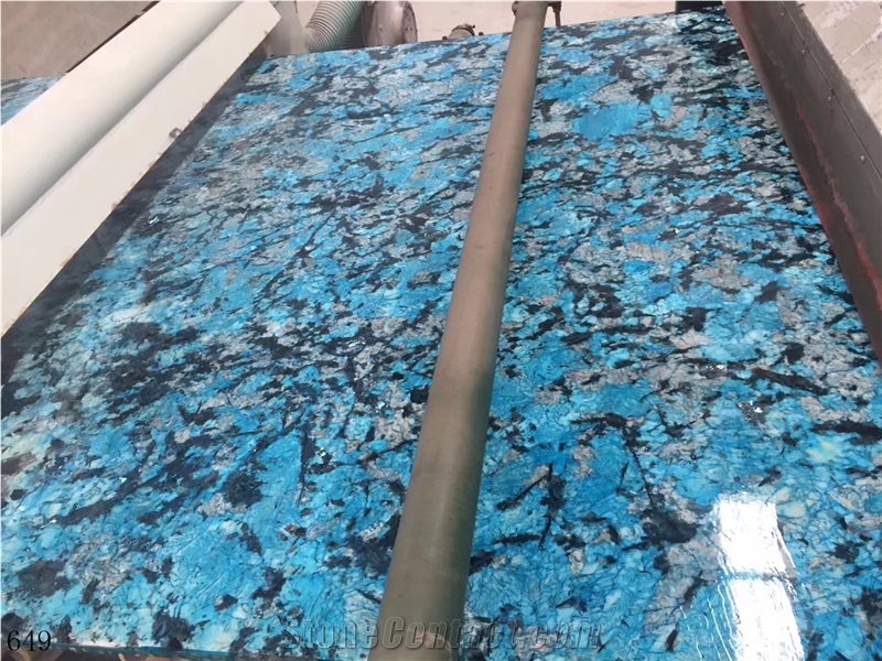 Brazil Blue Fantasy Granite Ocean Wall Stone Tiles