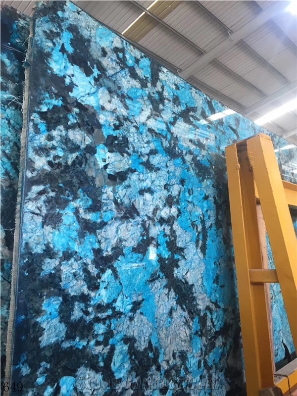 Brazil Blue Fantasy Granite Ocean Wall Stone Tiles