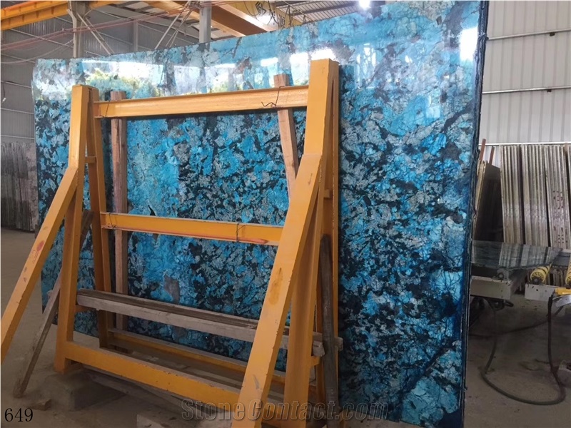 Brazil Blue Fantasy Granite Ocean Wall Stone Tiles