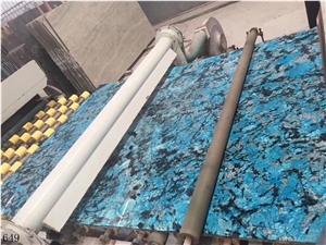 Brazil Blue Fantasy Granite Ocean Wall Stone Tiles
