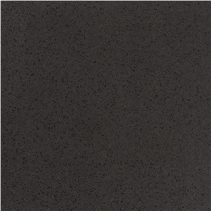 Black Quartz Slab Engineered Solid Surface Slab