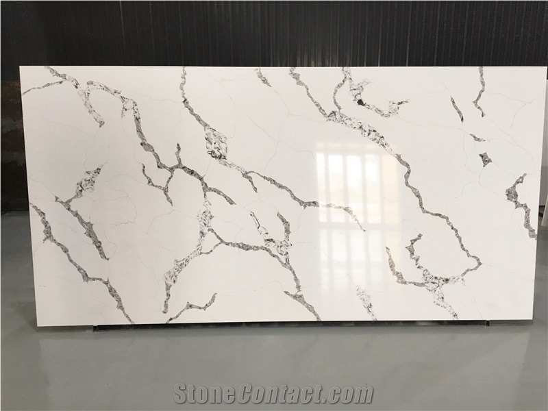 Calacatta Quartz Slab for Kitchen