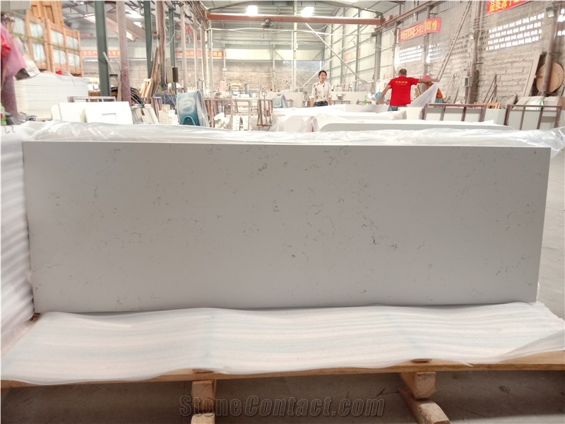 Carrara White Quartz Countertop for Kitchen