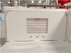 Carrara White Quartz Countertop for Kitchen