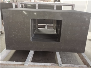 Customized Kitchen Grey Quartz Countertop