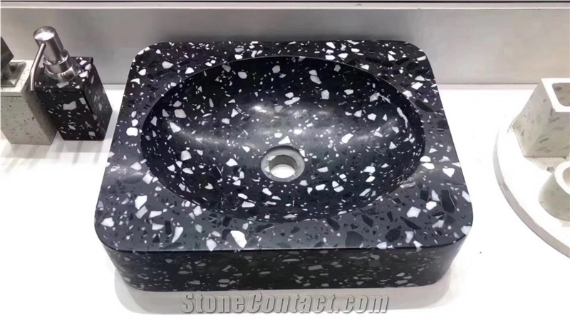 Goldtop Stone Terrazzo Furniture Countertop Tiles