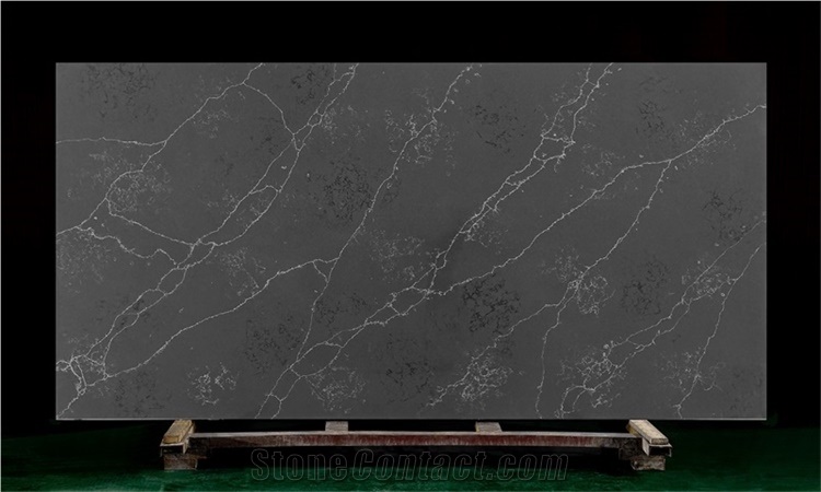 Grey Quartz Of Stone with White Veins Slabs Tiles