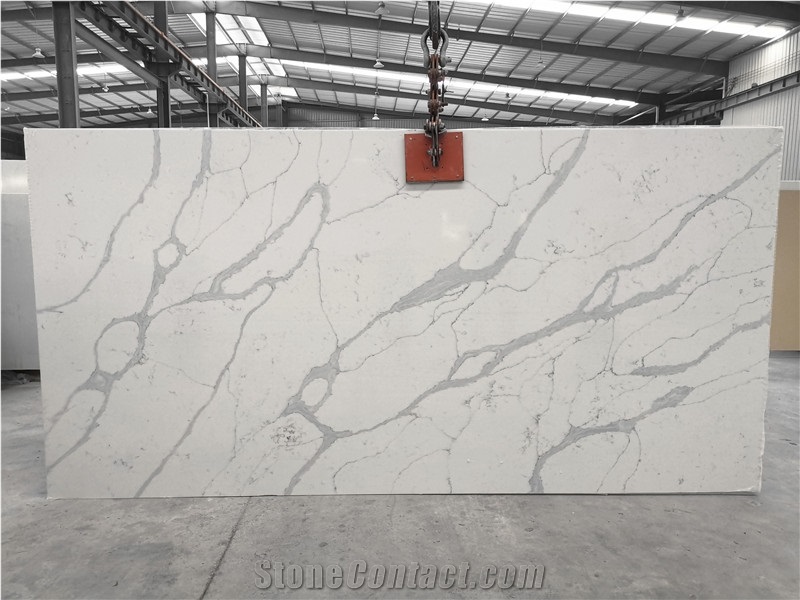 Quartz Stone Kitchen Countertop White Island Tops