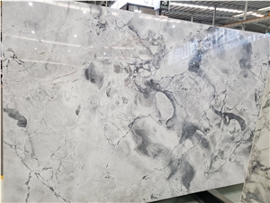 Brazil Calacatta Grey Marble Polished Slab Tiles